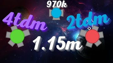 Diep.io  -  1.15 Million Score with Fighter  (2tdm - 4tdm)