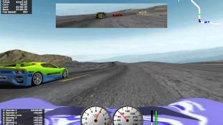 TORCS gameplay car3-trb1 versus all on Road Tracks - Olethros Road 1