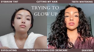 attempting a glow up transformation i feel ugly lol