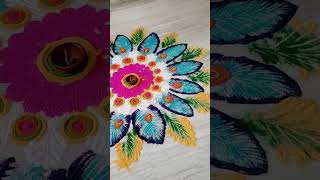 happydiwali shortvideo rangolidesigns colourfulrangoli brightcolours ??