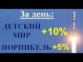 Детский мир - ДИКИЙ РОСТ. Норникель показал дивидендное ралли