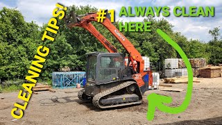 KUBOTA SVL95 GETS A BATH AND A COUPLE OF CLEANING TIPS!