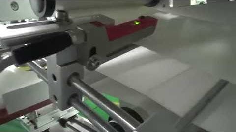 How to setup label gap sensor tabletop labeling machine tutorial