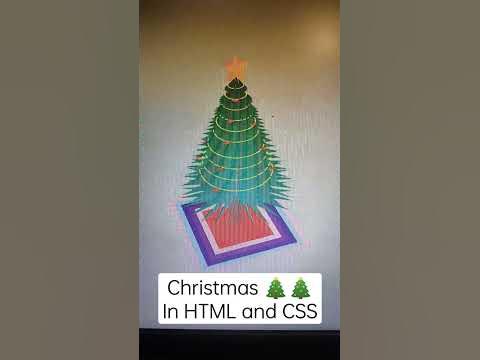 Christmas tree in html and CSS. #html #css #animation #kradster #shorts ...