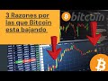 3 Razones para esta BAJADA de Bitcoin