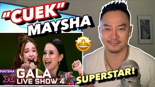 MAYSHA - CUEK (Rizky Febian) - X FACTOR INDONESIA 2021 | REACTION
