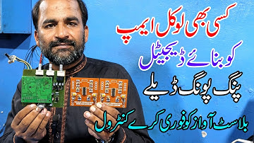 "Pink Pong Digital Card with 16 Audio Effects + TL074/TL084 Driver Gain for Powerful Amplifier Punch