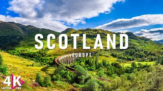FLYING OVER THE SCOTLAND 4K UHD - Relaxing Music Along With Beautiful Nature Videos - 4K Video HD