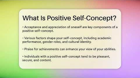 What Is Positive Self-Concept? - The Personal Growth Path