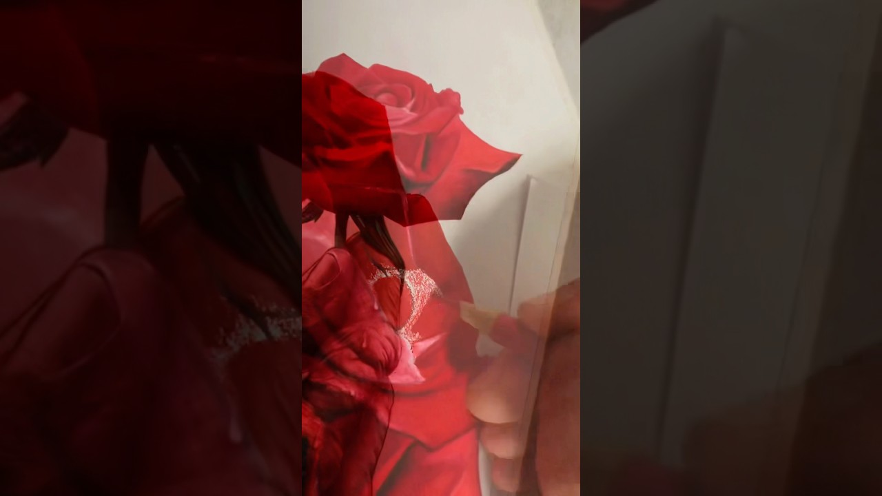 Rose in hand 🤌🌹#art #drawing #sketch #rose#roses #redrose#shorts #artist