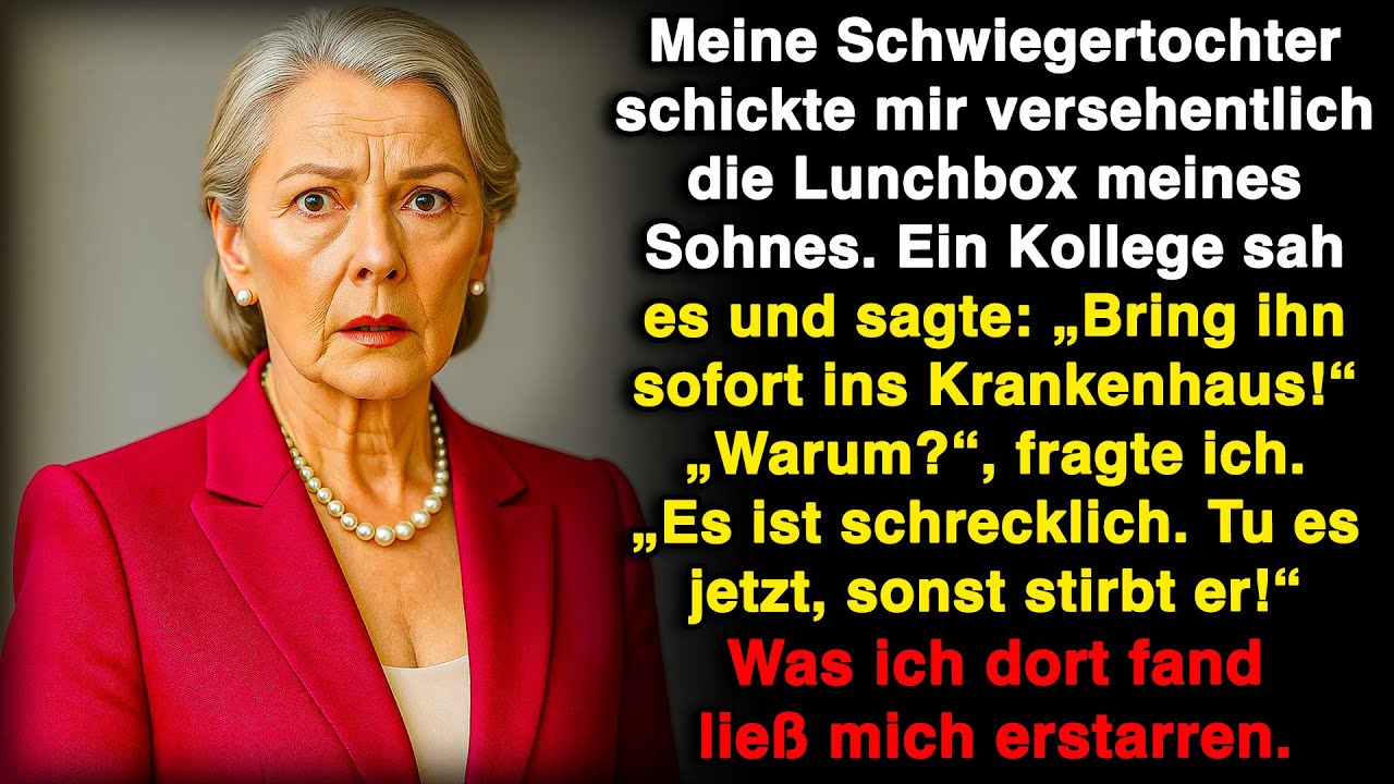 Meine Schwiegertochter schickte mir aus Versehen die Lunchbox meines Sohnes. Was ich fand, erstarrte