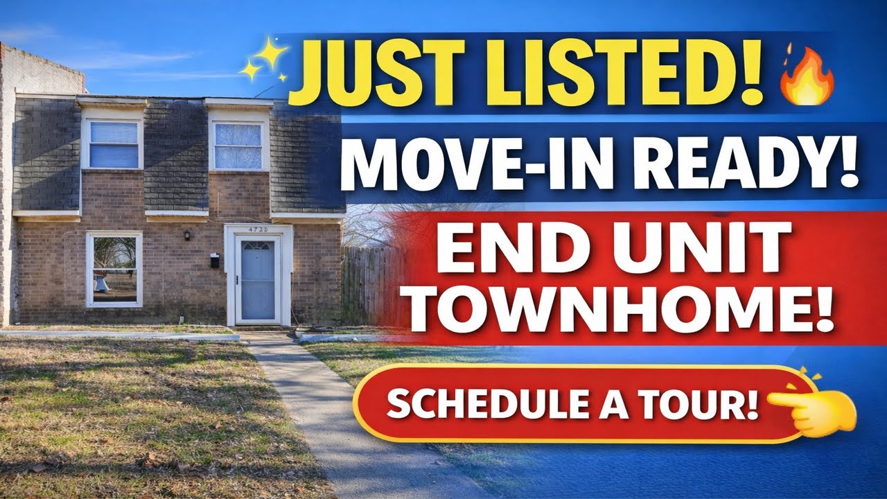 🔥 MOVE-IN READY END UNIT TOWNHOME UNDER $240K in Richmond VA! 🏡 MUST SEE!