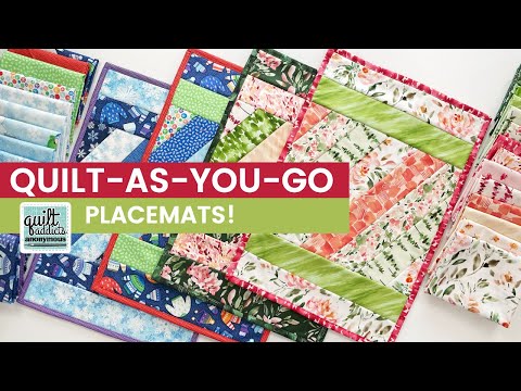 Quilt-As-You-Go Placemats! Fast