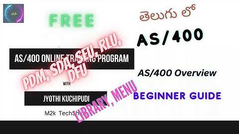 3. AS/400 Overview and Beginner Guide in Telugu