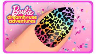 *VIP*🌈 BARBIE NAIL SALON RAINBOW LEOPARD GAMEPLAY |BARBIE DREAMHOUSE ADVENTURES GAME | MANICURE 🎀🐆 screenshot 5
