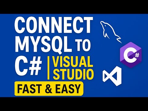 CONNECTION TO MYSQL IN VISUAL STUDIO 2026 | C# MySQL Connection in Visual Studio