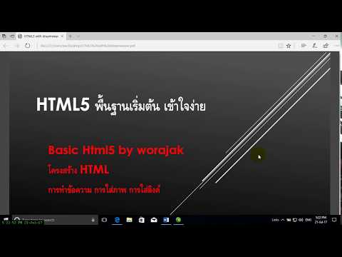 basic HTML ใส่ข้อความ ใส่ภาพ ใส่ลิงค์