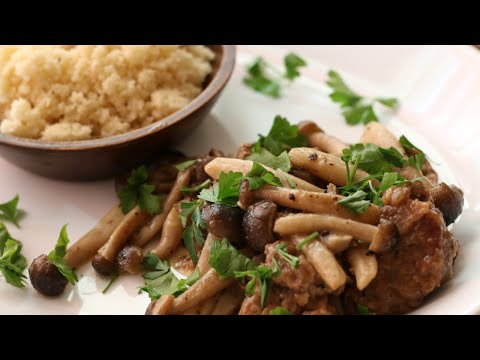 Couscous and Beef with Mushroom