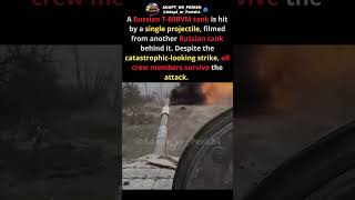 Russian T-80BVM One-Shotted – All Crew Survive #shorts