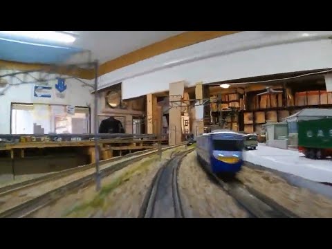 Nゲージ 前面展望 レンタルレイアウト パンケーキコンテナ 旅客線 A側