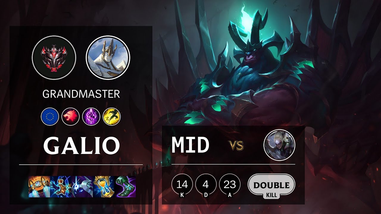Galio Mid vs Diana - EUW Grandmaster Patch 10.24