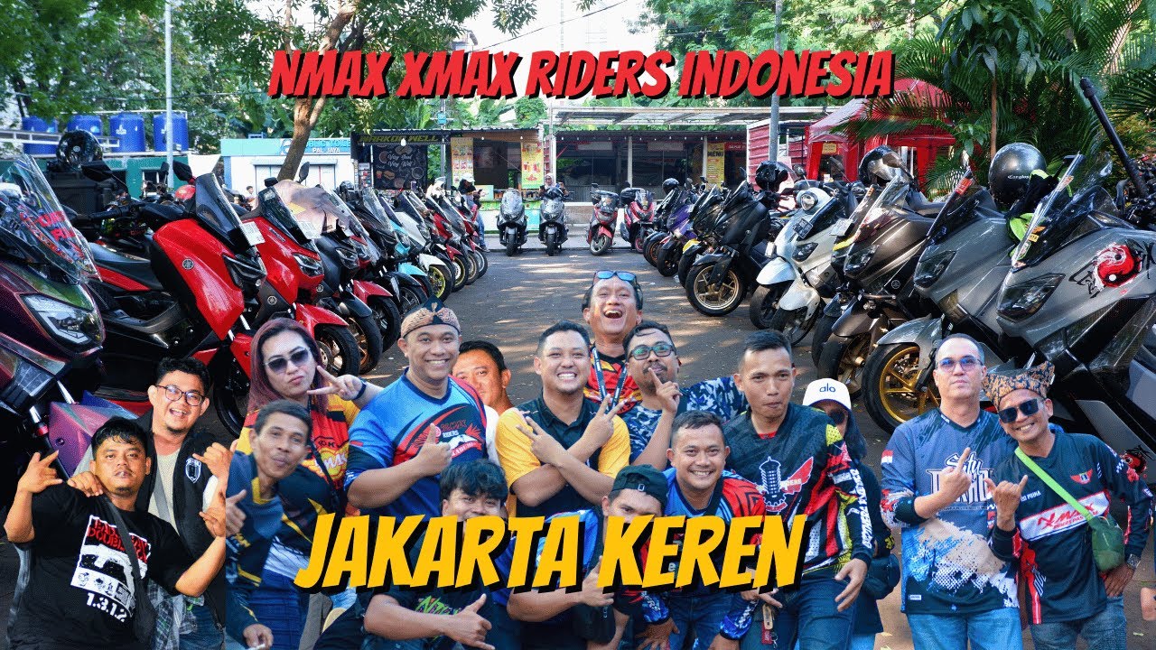 10-я годовщина индонезийского сообщества Nmax Xmax Riders в Джакарте