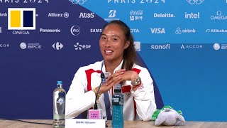 ‘I just made history’: Zheng Qinwen wins historic Olympic tennis gold