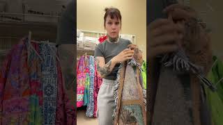 Thrifting For My Plate Wall Again But Look At The Cat Tapestry Blanket