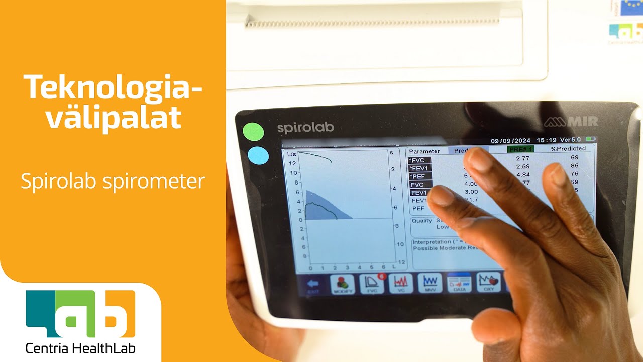 Teknologiavälipalat: Spirolab spirometri