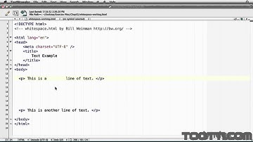 Fundamentals of HTML Tutorial - Understanding whitespace & comments
