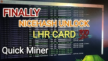 Nicehash Quick Miner Finally Did This - How to Unlock LHR cards 💯