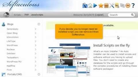 How to remove a script installed by Sofaculous