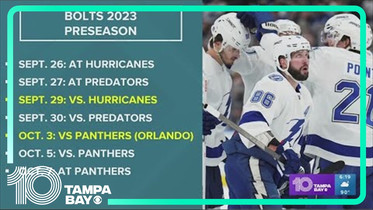 Tampa Bay Lightning releases 2022-23 preseason schedule