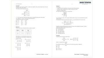 FM VCAA 2017 Exam 1 Module 1 Matrices - Solutions