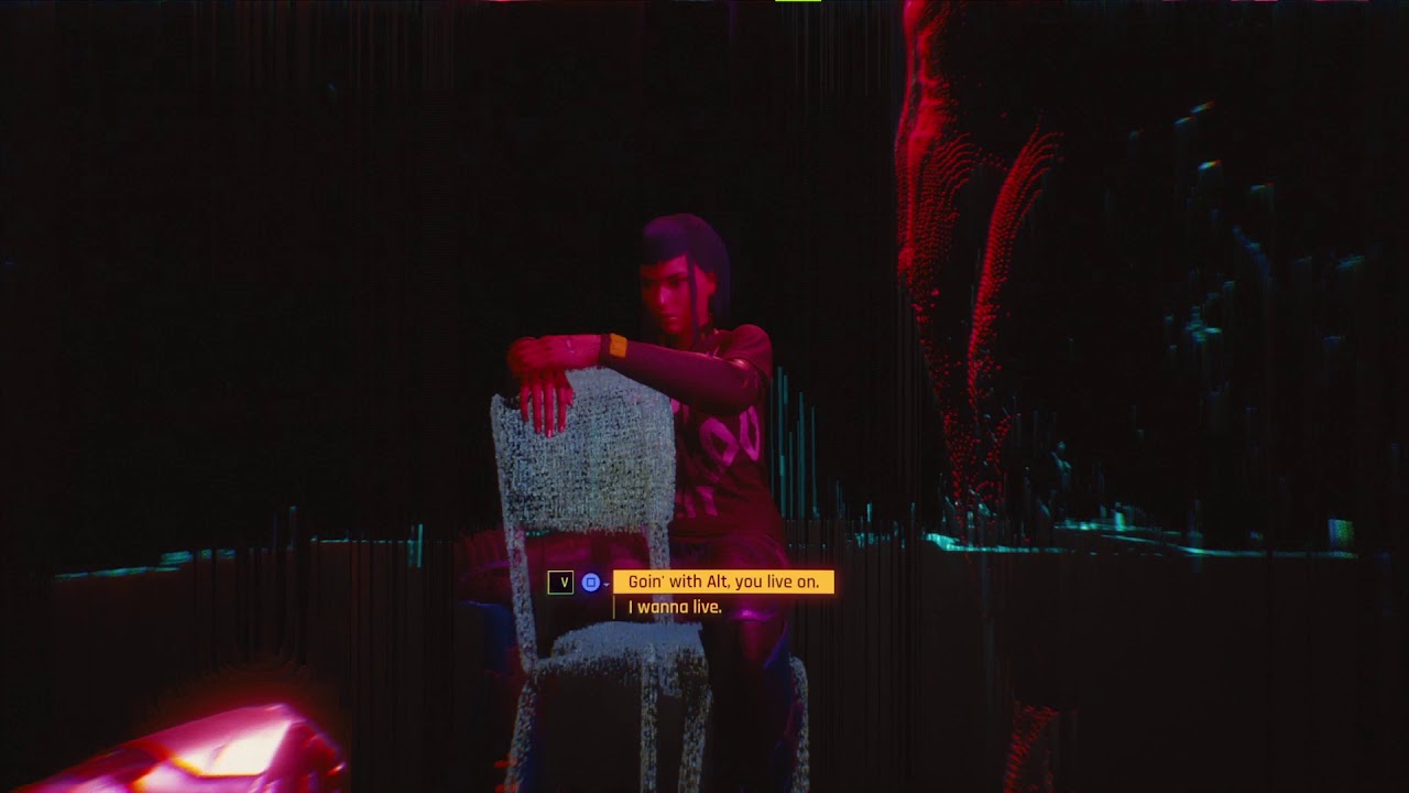 Cyberpunk 2077 - Final  Dialog Changes If you have 70% Relationship with Johnny -  Rouge Ending -