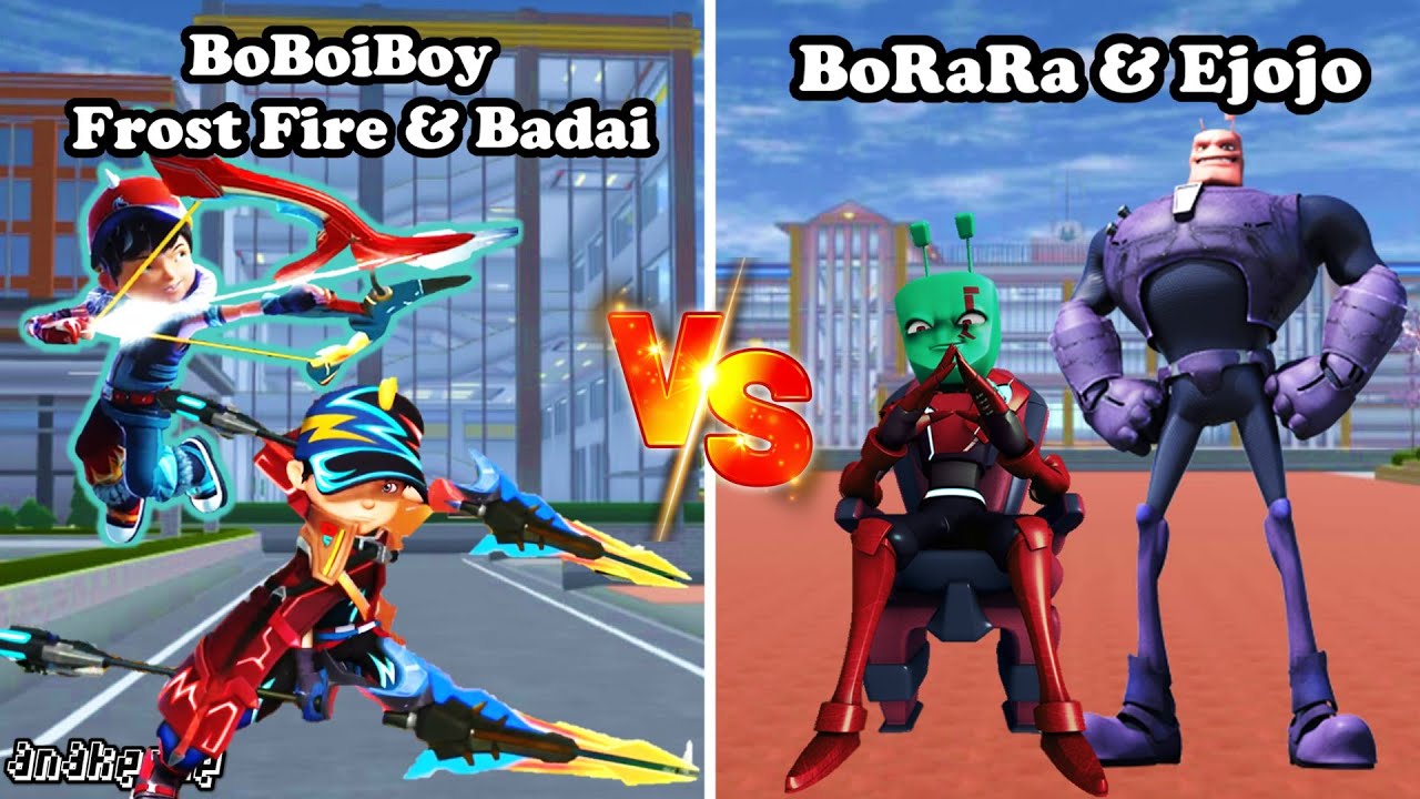 EXPERIMEN BOBOIBOY FROST FIRE & BADAI VS BORARA & EJOJO!! - SAKURA
