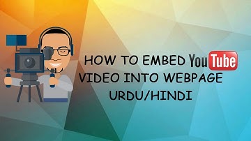 How to embed youtube video into webpage urdu/hindi