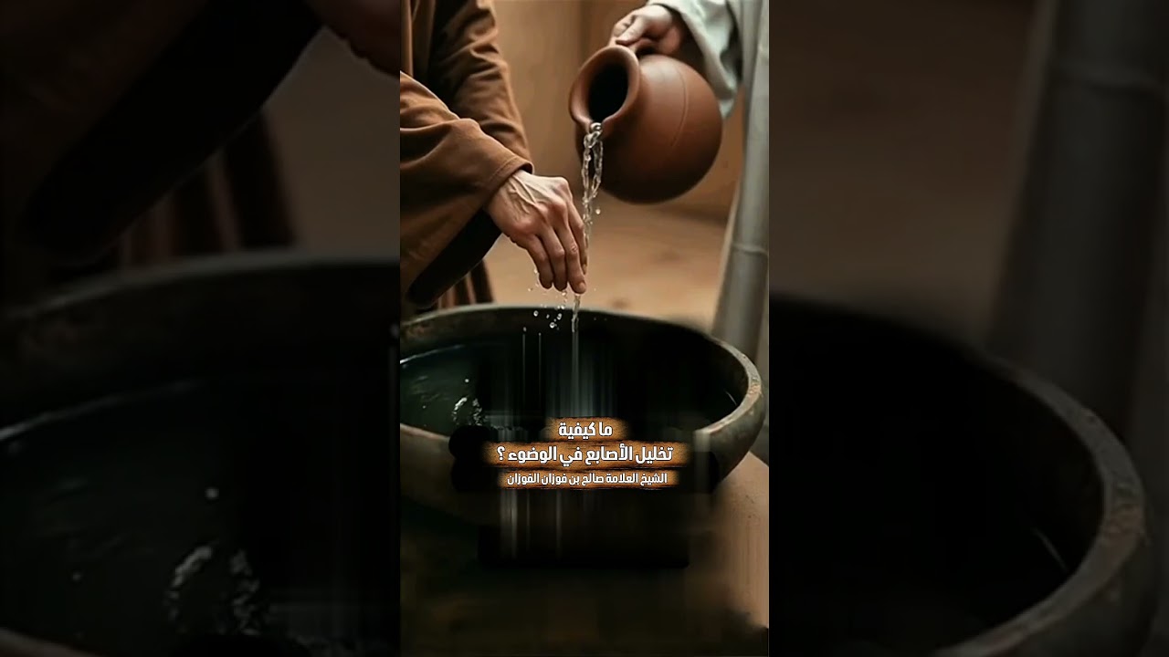 ما كيفية تخليل الأصابع في الوضوء ؟ الشيخ العلامة صالح بن فوزان بن عبد الله الفوزان .