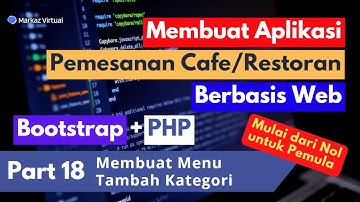 Membuat Aplikasi Pemesanan Cafe Berbasis Web Part 18 - Membuat Menu Tambah Kategori