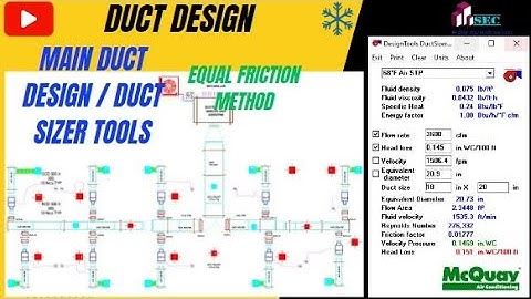 MAIN DUCT DESIGN I EQUAL FRICTION METHOD I DUCT SIZER TOOLS I REAL PROJECT I मैन डक्ट डिज़ाइन I