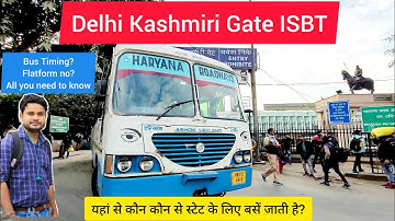 kashmiri Gate ISBT, DELHI | Kashmiri gate bus adda | Isbt kashmiri gate bus stand |  delhi bus adda