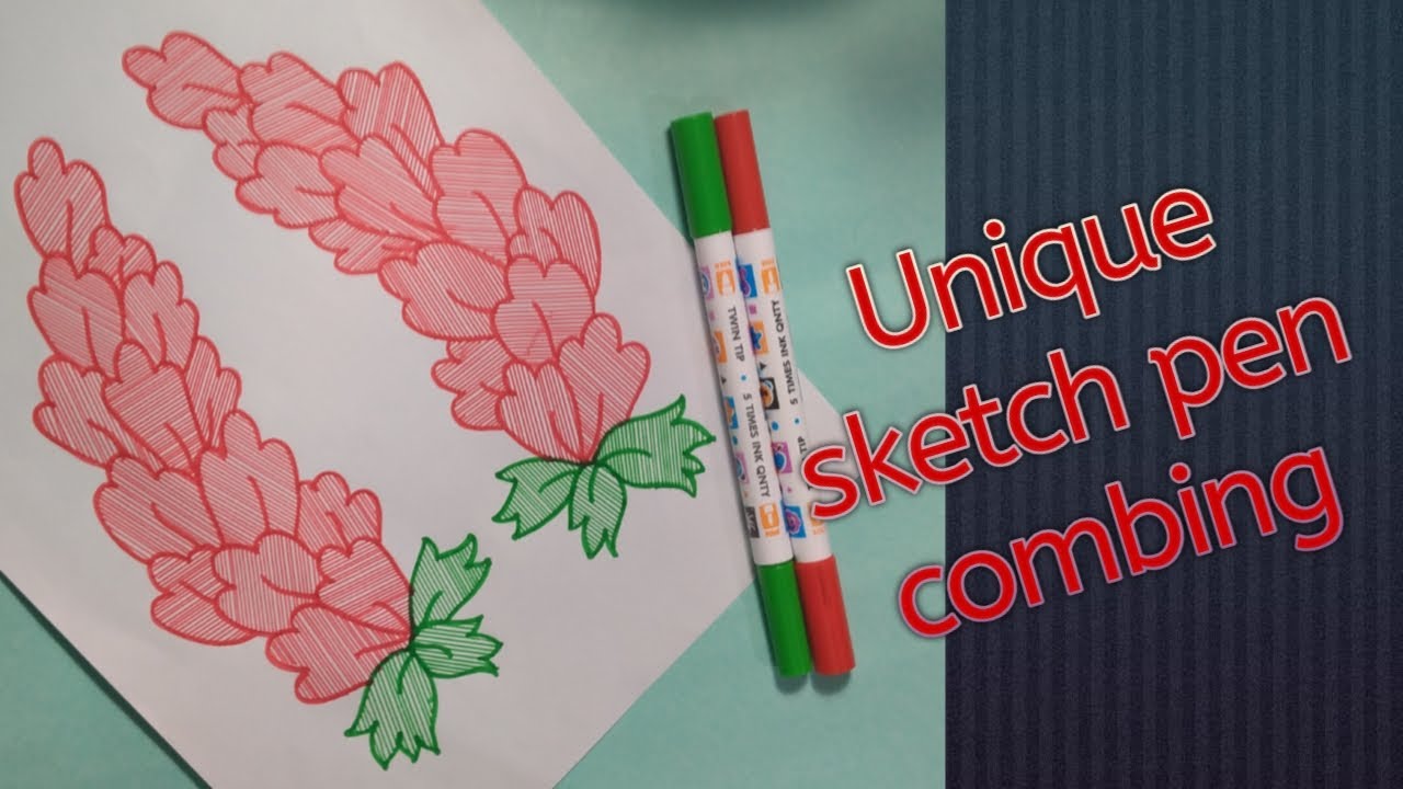 Sketch Pen Pattern Drowning  art and Craft all ideas for you  YouTube