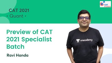 Preview of CAT 2021 Specialist Batch l CAT Funda l Ravi Handa