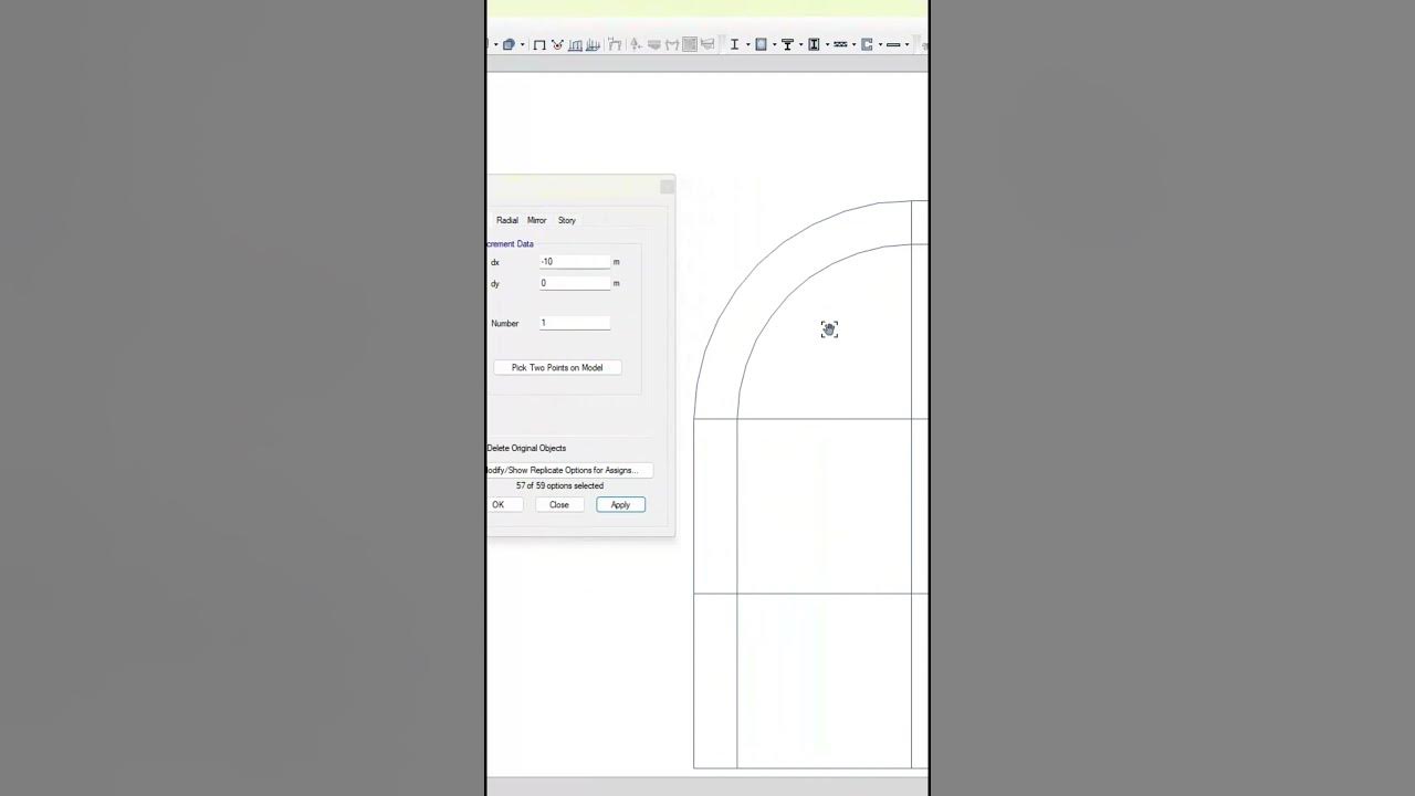 Draw Curve Beam in ETABS shorts YouTube