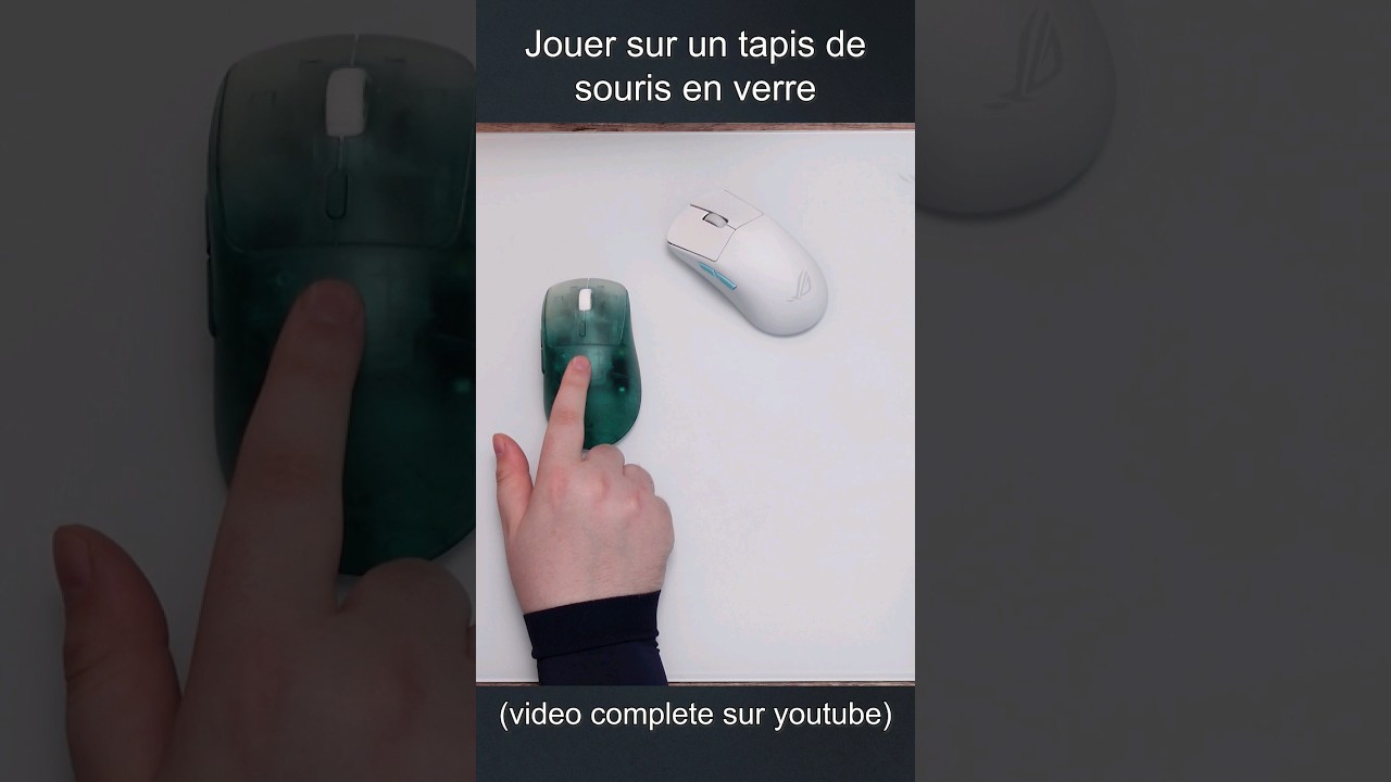 Jouer sur un tapis de souris en VERRE !? #aim #fps #gaming 