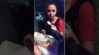 Cheesecake for selena gomez on june 6, 2017 eating a delicious dessert
before her boyfriend, the weeknd's concert source: instagram our
newest b...