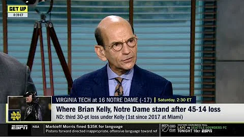 ESPN GET UP | Paul Finebaum "analyze" Where Brian Kelly, Notre dame stand after 45-14 loss