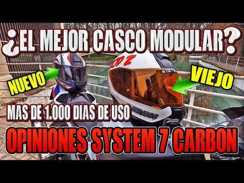 PRUEBA CASCO DE MOTO MODULAR SYSTEM 7 CARBON !!! UN CASCO DE ALTA GAMA 2 EN 1 FULL CARBONO
