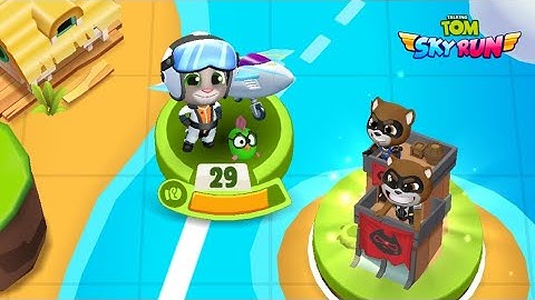 Talking Tom Sky Run Gameplay 🪂 Complete the Mission with Tom | Unlock new Character