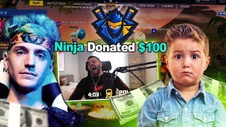 NINJA SENT CONNOR $100?! HE FREAKED OUT!!! (Fortnite: Battle Royale)